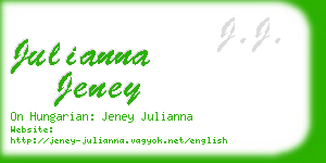 julianna jeney business card